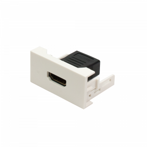 Вставка Mosaic 22.5x45 с прямым адаптером HDMI, мама-мама, белая